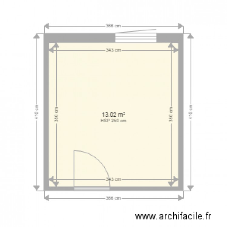 Studio chambre de bonne. Plan de 0 pièce et 0 m2