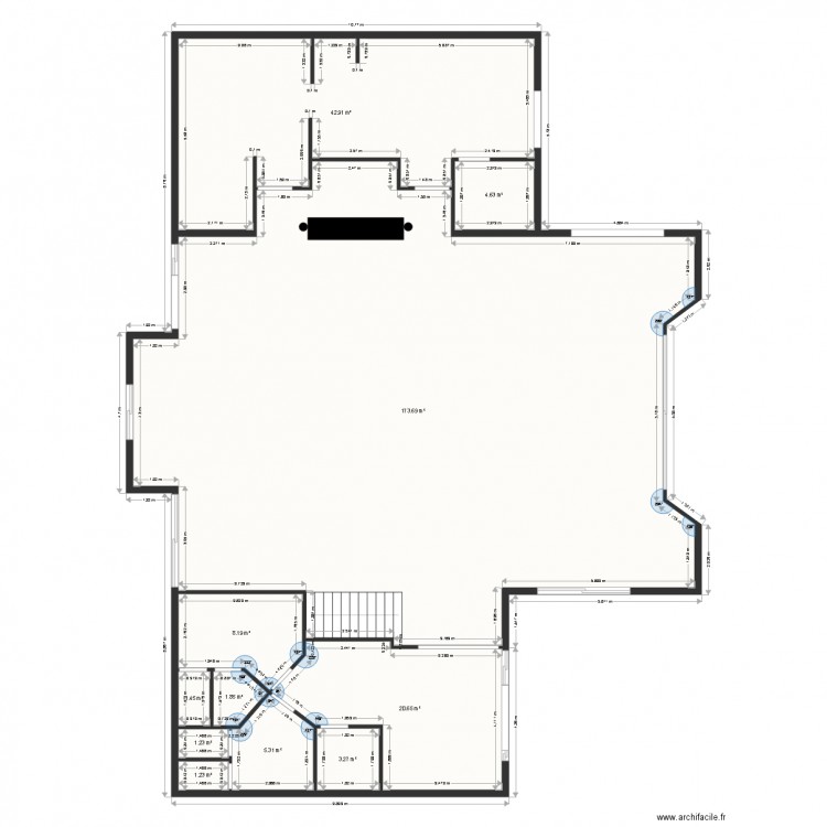 Salle de Le Reculey. Plan de 0 pièce et 0 m2