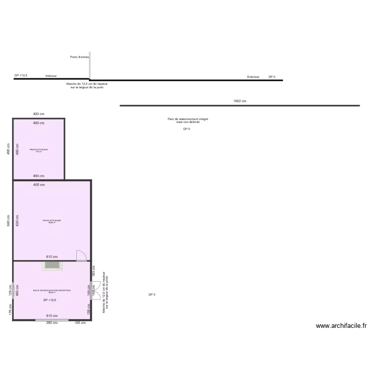 DOMAINE DE L ERABLE AVANT TRAVAUX. Plan de 