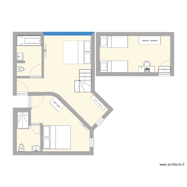 chambre 758 et 759 . Plan de 0 pièce et 0 m2