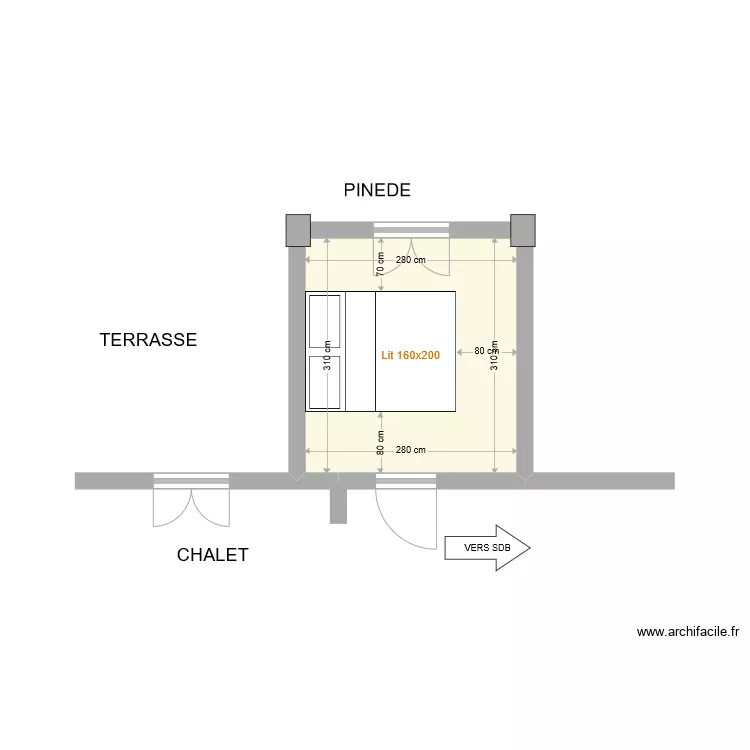 XALET CHAMBRE. Plan de XALET CHAMBRE. Plan de