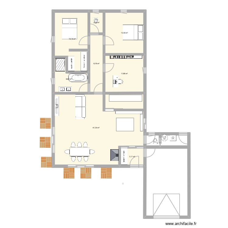 dernier. Plan de 0 pièce et 0 m2