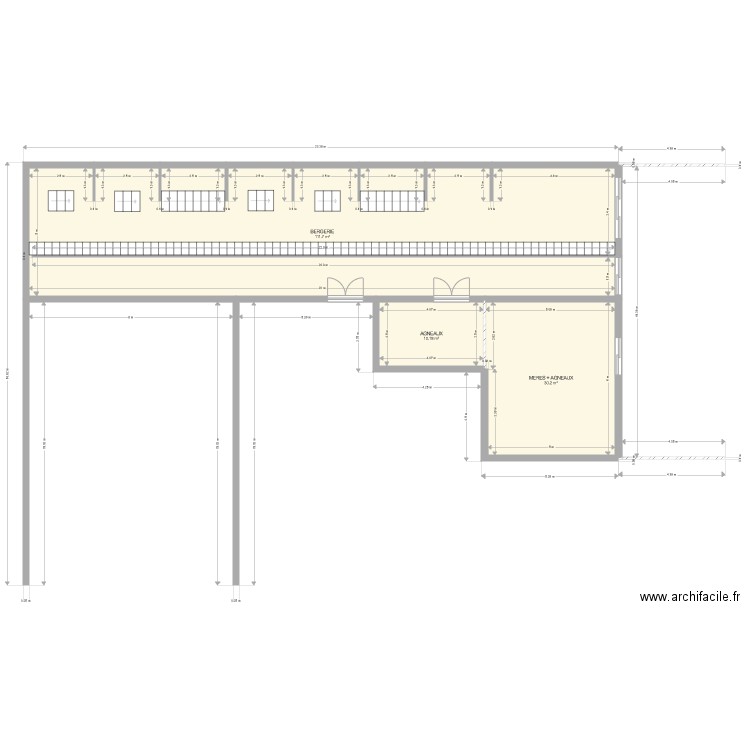 Bergerie. Plan de 0 pièce et 0 m2