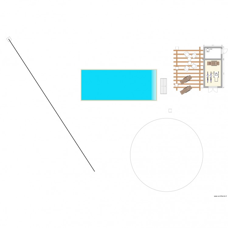 abri jardin et local technique piscine. Plan de 0 pièce et 0 m2