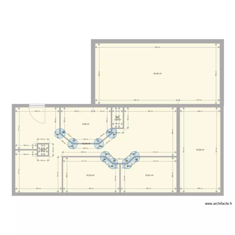 Maison. Plan de 