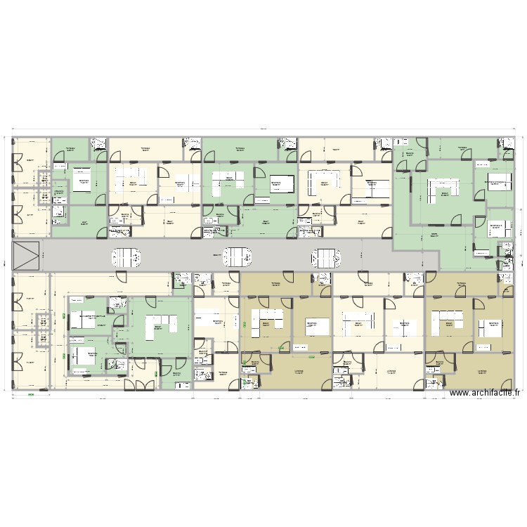 abengourou2. Plan de 80 pièces et 721 m2