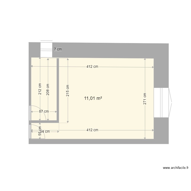 Plan étage SDB. Plan de 0 pièce et 0 m2