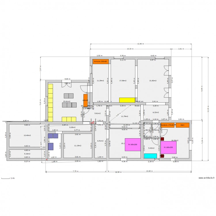 puy du roy 3 extension 2. Plan de 0 pièce et 0 m2