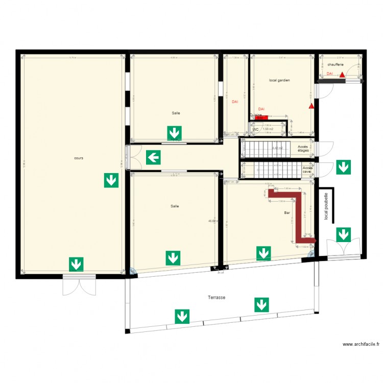 PLAN RDC. Plan de 0 pièce et 0 m2