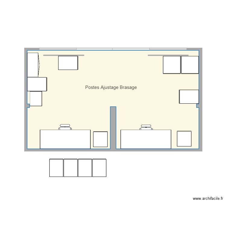 Implantation zone AJU . Plan de 0 pièce et 0 m2