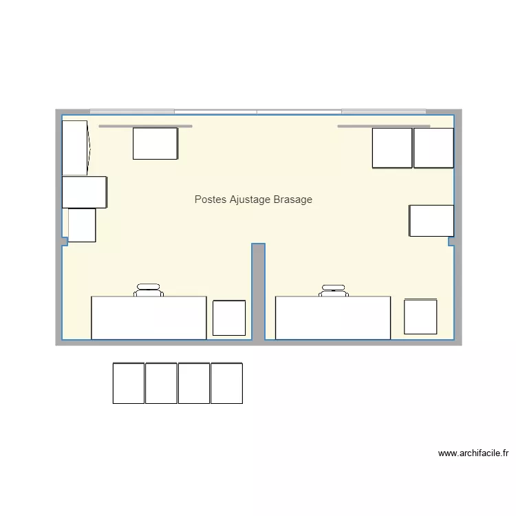 Implantation zone AJU . Plan de 