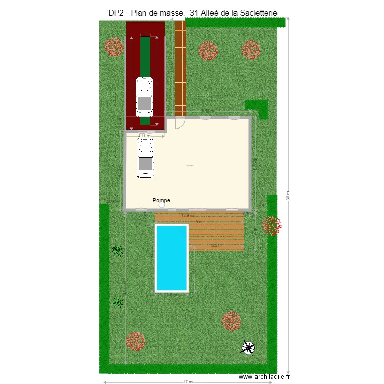 Plan de masse v10. Plan de 0 pièce et 0 m2