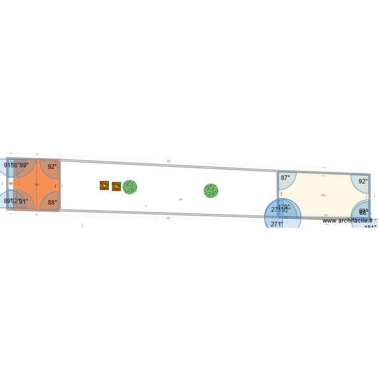 Plan de masse projete SURELEVATION CARMAUX. Plan de 4 pièces et 113 m2