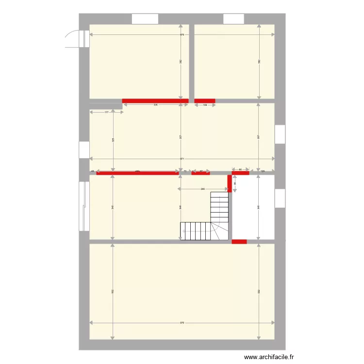 plan dalle ferme. Plan de 