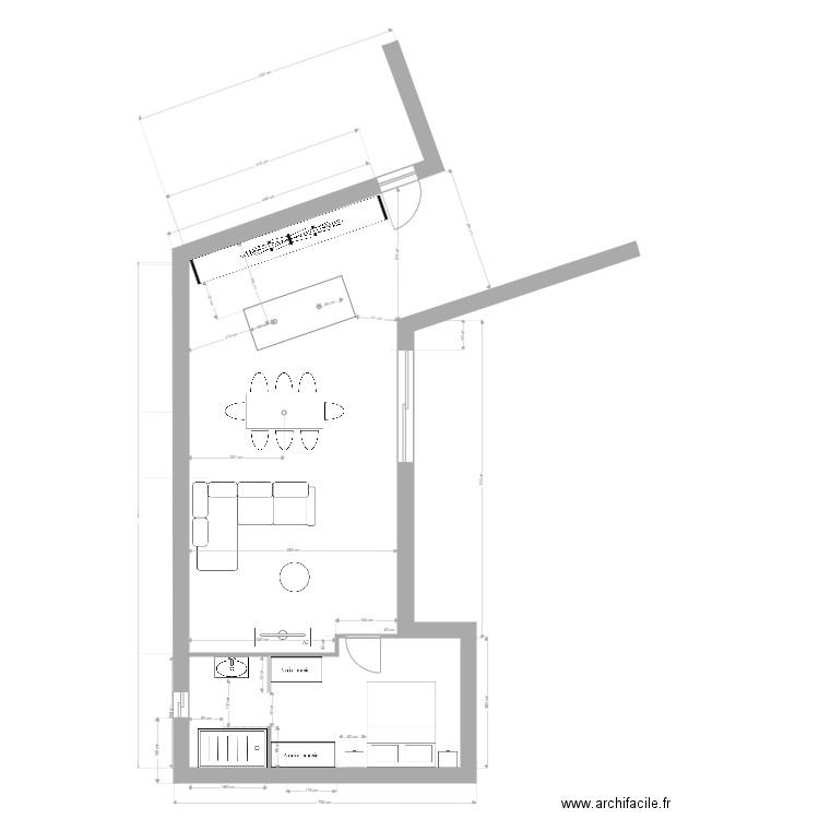 plan guillaume chambre 1 d. Plan de 0 pièce et 0 m2