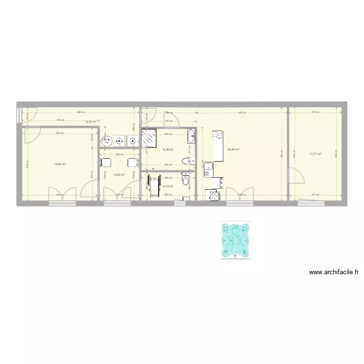 maison m&eacute;z nouveau plan. Plan de 