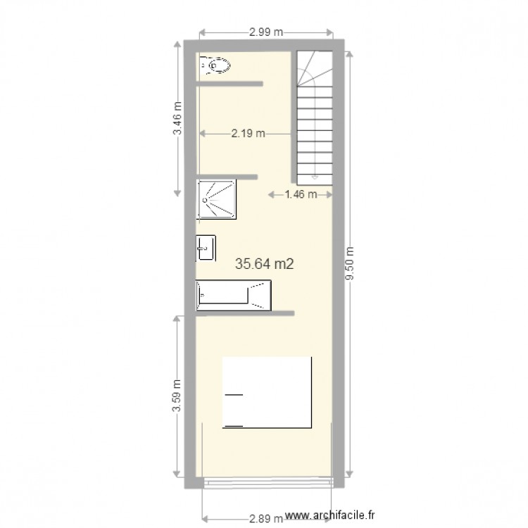 projet 4 etage 2. Plan de 0 pièce et 0 m2