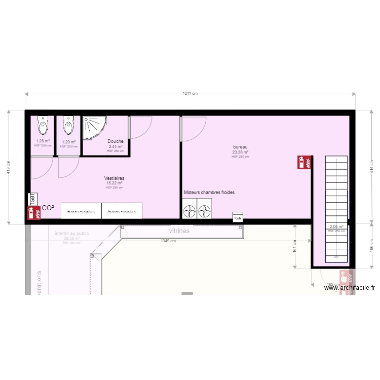 Boucherie étoile de l orient après travaux. Plan de 0 pièce et 0 m2