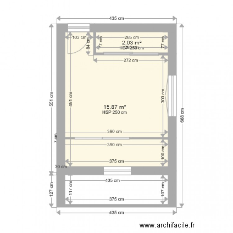 extension pour une suite parentale. Plan de 0 pièce et 0 m2