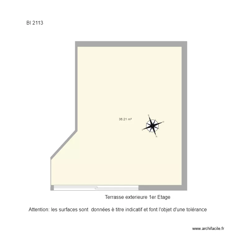 BI 2123 Terrasse . Plan de 
