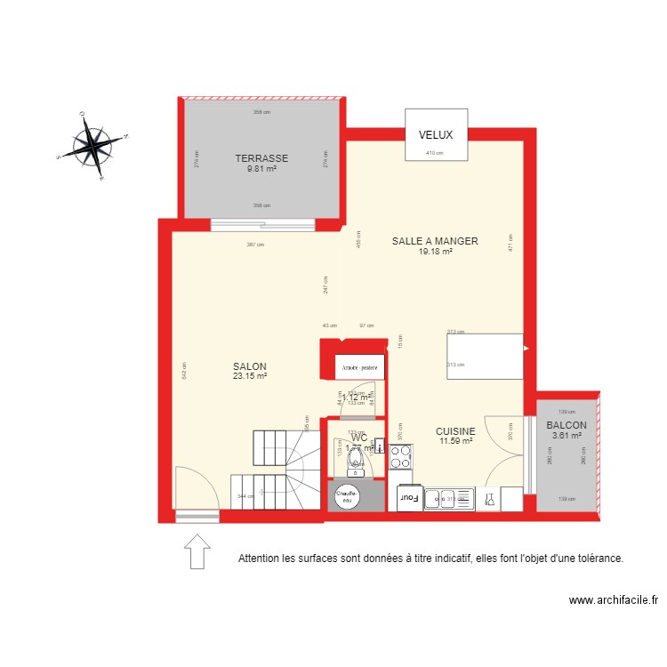 BI 2948 RDC. Plan de 0 pièce et 0 m2