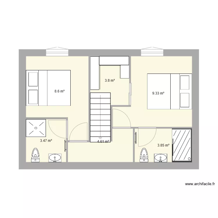 Plan etage garage. Plan de 