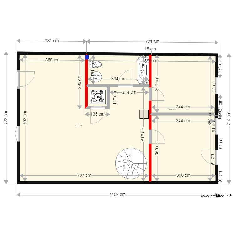 2eme colimacon. Plan de 0 pièce et 0 m2