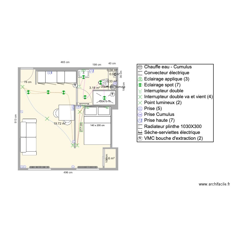 Plan électrique. Plan de 0 pièce et 0 m2