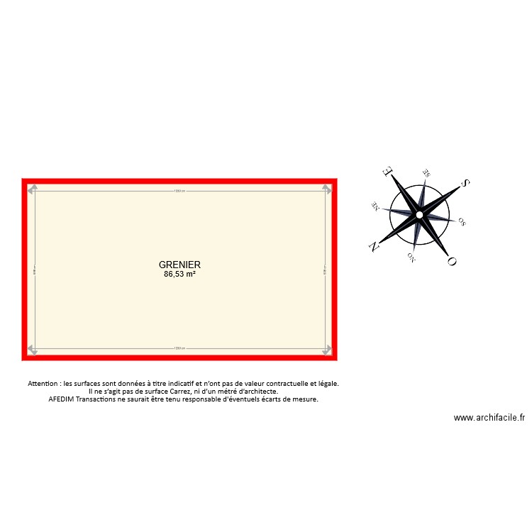 bi 6570 Combles. Plan de 0 pièce et 0 m2