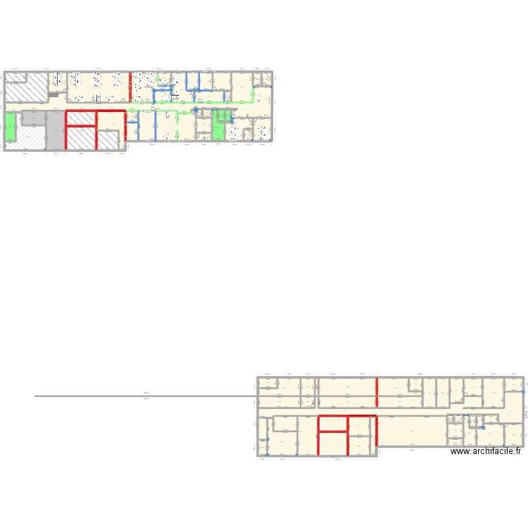 Bureaux AAA OLD. Plan de 67 pièces et 1873 m2