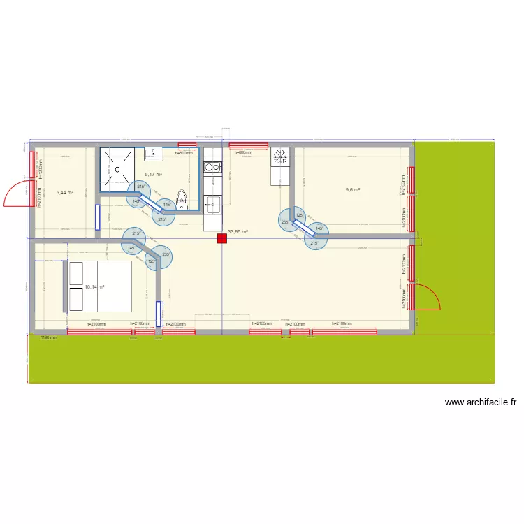 Калуга Barn 2. Plan de 