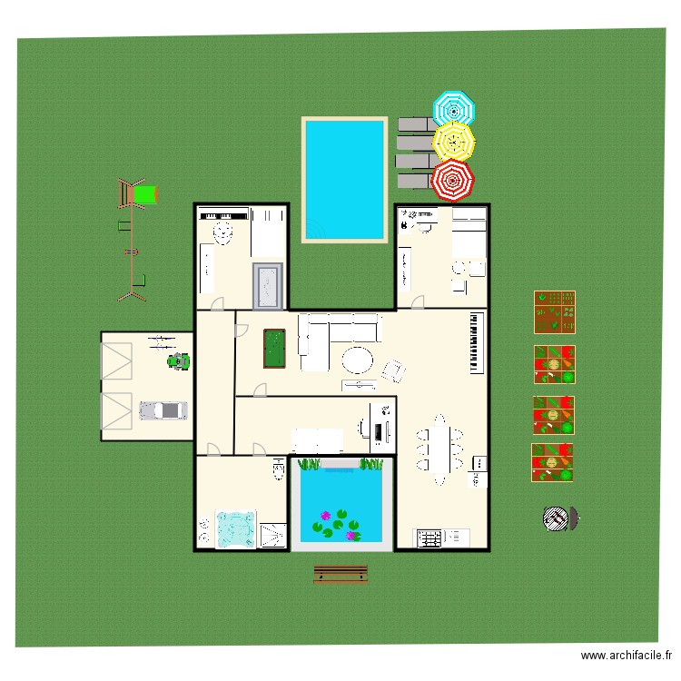 Maison Lucie. Plan de 4 pièces et 386 m2