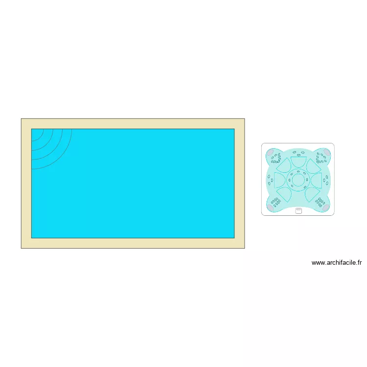 piscine S&eacute;bastien Bigot. Plan de 