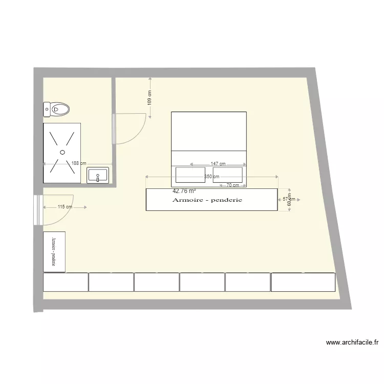 suite parentale. Plan de 