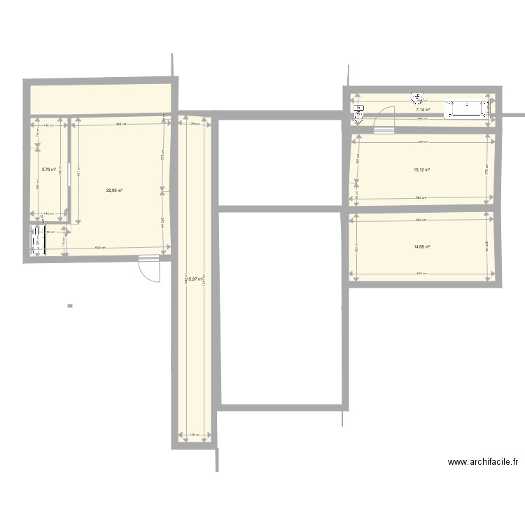 baraque. Plan de 0 pièce et 0 m2