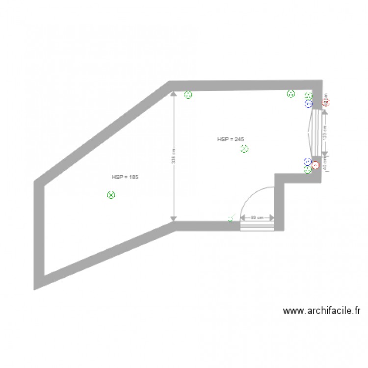 Niveau 3 chambre 2 Electricité. Plan de 0 pièce et 0 m2