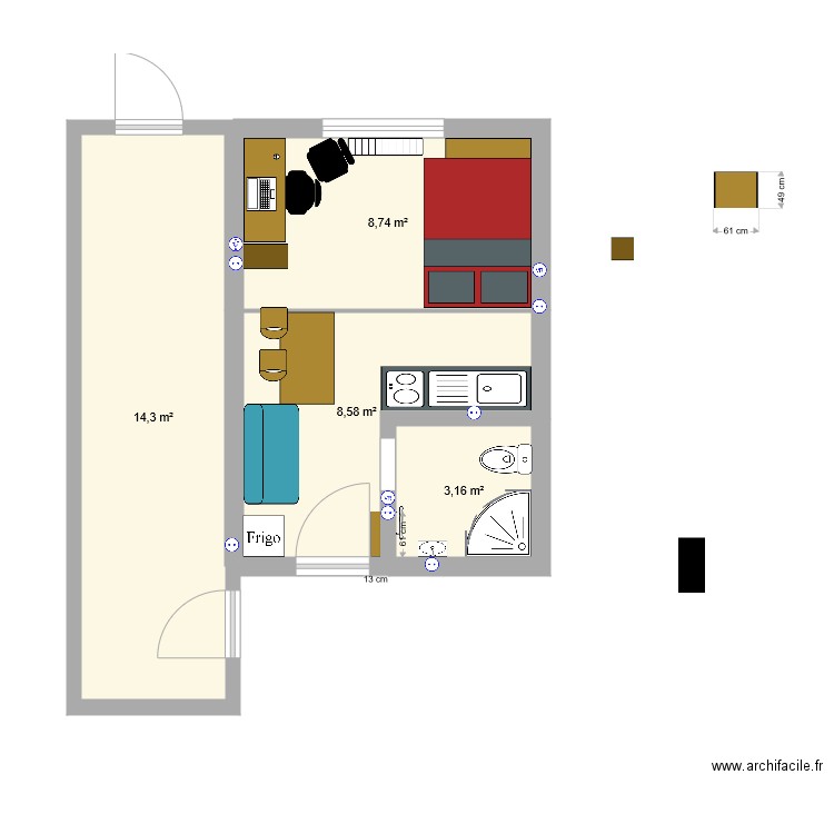 Transformation garage bis. Plan de 0 pièce et 0 m2