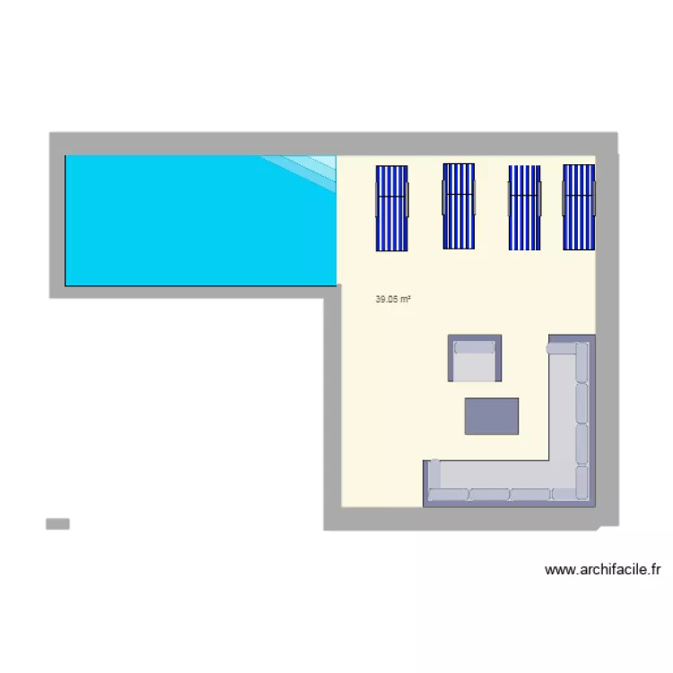 terassetoitmicanosam&eacute;nag&eacute; avec ajout pi&egrave;ce. Plan de 