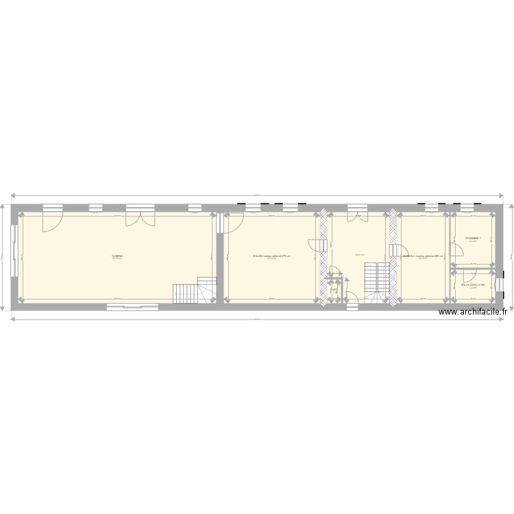 Saint  Preuil   maison rdc . Plan de 0 pièce et 0 m2