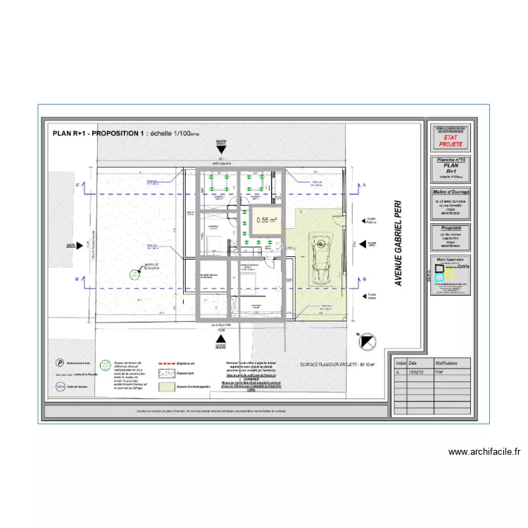 Etage Oliveira090619c. Plan de 