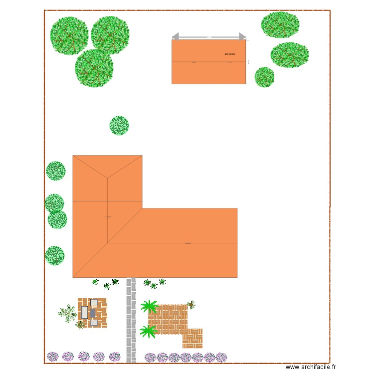 Abri jardin . Plan de 0 pièce et 0 m2