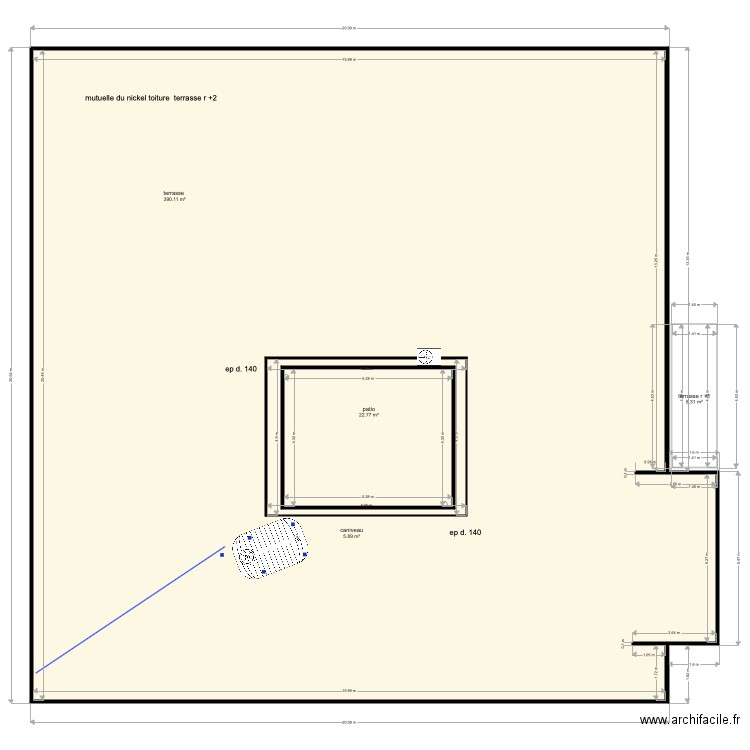 plan terrasse mutuelle du nickel. Plan de 0 pièce et 0 m2