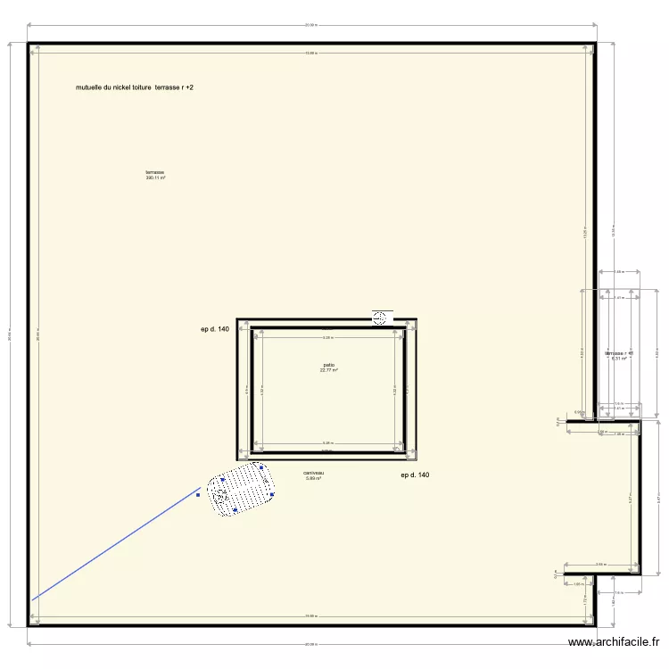 plan terrasse mutuelle du nickel. Plan de 