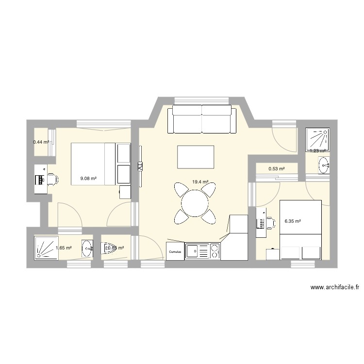 Appartement Avila. Plan de 0 pièce et 0 m2