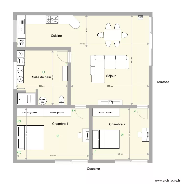 Maison. Plan de Maison. Plan de