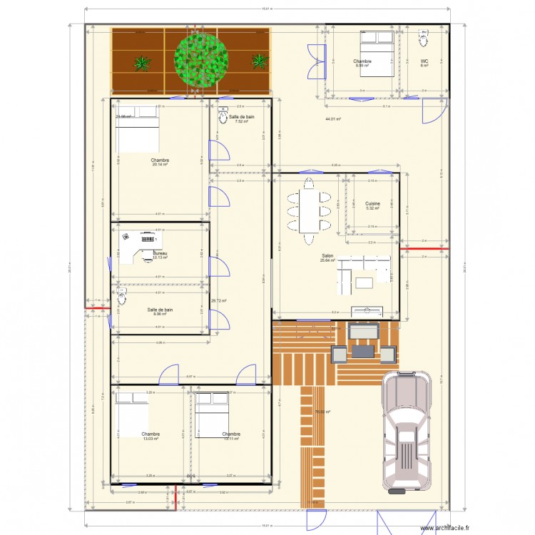 Plan 1 Maison Bamako Mali. Plan de 0 pièce et 0 m2