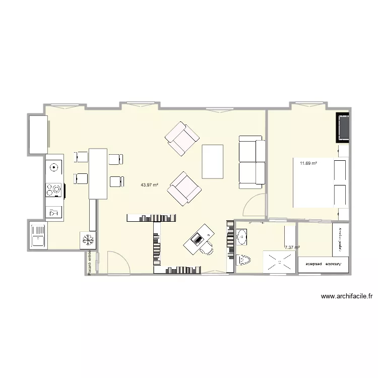plan Gonz jazzy version 1ter modif salle de bain dressing. Plan de 