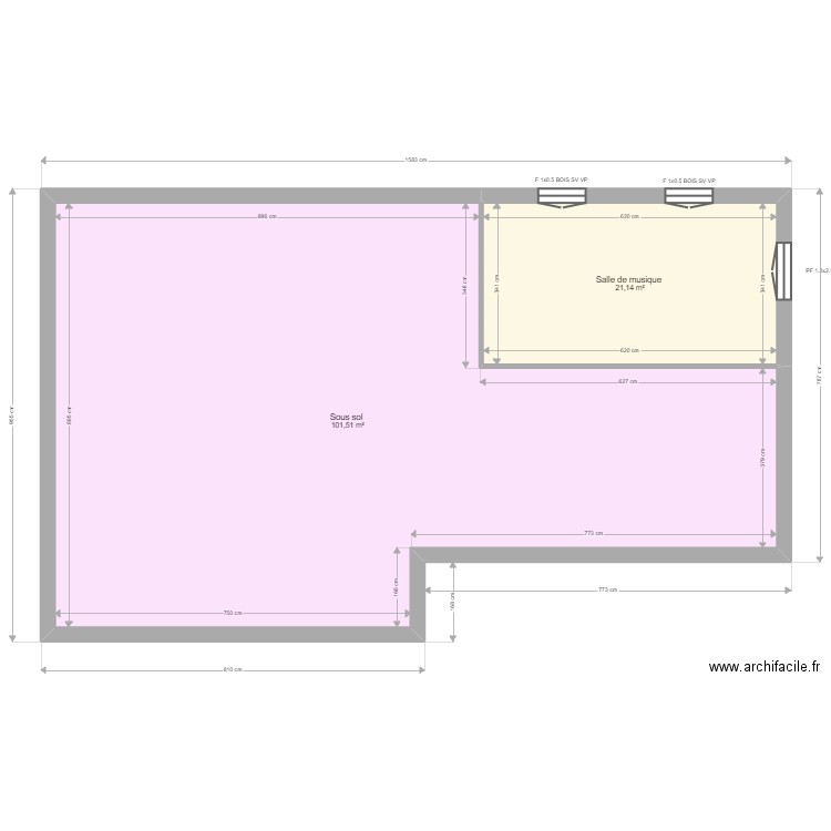 DOURNEL . Plan de 14 pièces et 243 m2