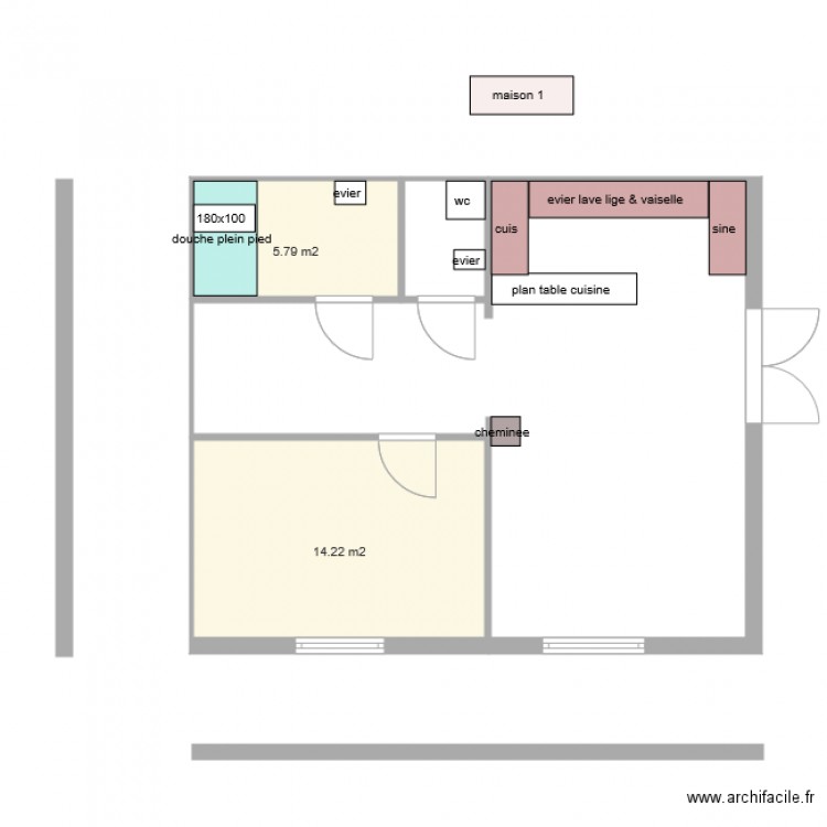 maison plan objets. Plan de 0 pièce et 0 m2