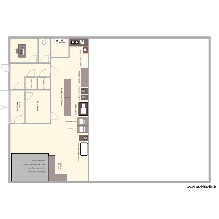 komo warehouse B8 minimalistic . Plan de 9 pièces et 321 m2